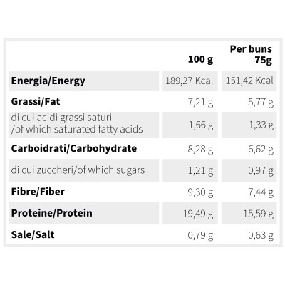 Panino buns Low Carb (Ø11cm - 80g) - 4pz